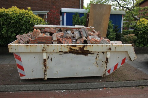 Rubbish removal team at work in Highgate